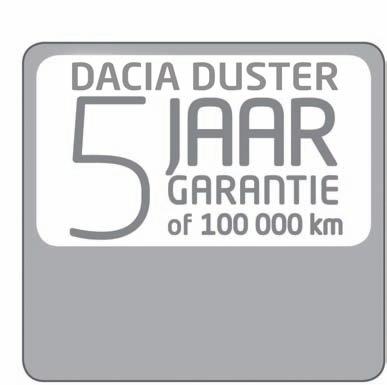 000 km (wat als eerste bereikt wordt). Dacia Reparatie Garantie. De Dacia dealer geeft 12 maanden garantie op alle reparaties die hij uitgevoerd en gefactureerd heeft. Plaatwerkgarantie.