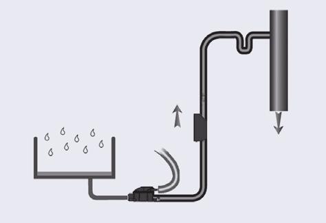 8 of 0 mm per adapter Pijpleiding voor gebruikt water ø 0 ø 8 ø 5 49 SANICONDENS Compact formaat voor een onopvallende