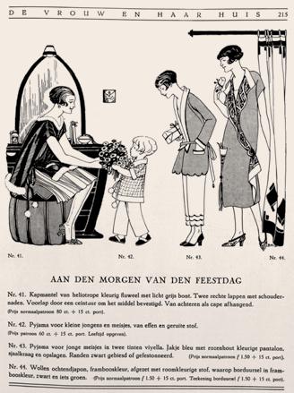 Vanaf 1920 nam de aandacht voor meubilering van het interieur toe en in de loop van de jaren werd zelfs op de modetekeningen door Berhardina Midderigh-Bokhorst naar actuele interieurvormgeving