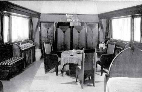 vrouw als doelgroep eveneens. Tot ongeveer 1915 had hij behalve een atelier voor architectuur ook een naaldwerkatelier voor kamerschermen en andere interieurstoffering.