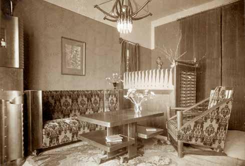 65 Adolf Eibink & Jan Snellebrand, interieur voor D.P. De Kup, Den Texstraat, Amsterdam, 1923-1925, meubelen eiken en coromandel, uitv.