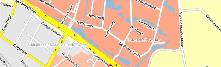 LOCATIEAANDUIDING Het object is gelegen op het Kennispark Twente. Het Kennispark is het kantorenpark van Enschede/Twente en kent diverse grote gebruikers.