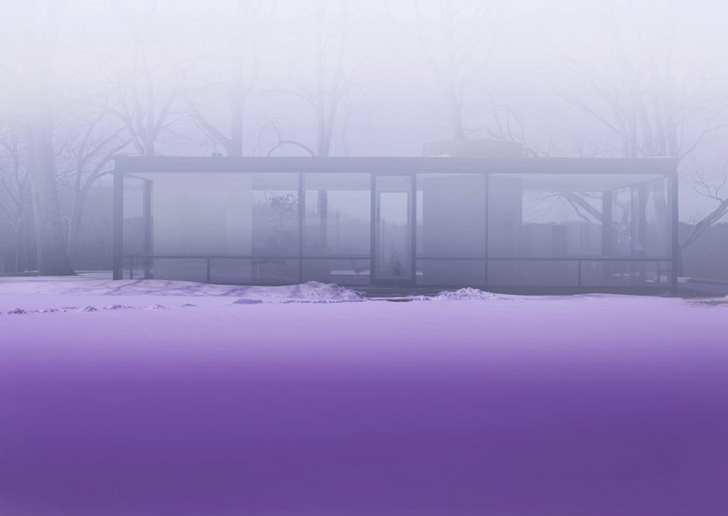 Lavender Mist, 2014 Serie Glass House James Welling Courtesy the artist and Regen Projects, Los