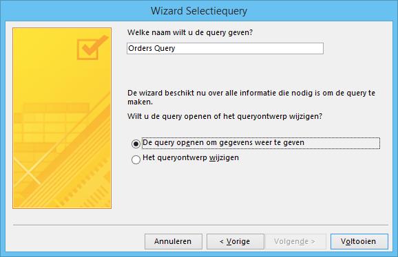 Eenvoudige Query Wizard) b. Klik op OK. 3a 3b 4.