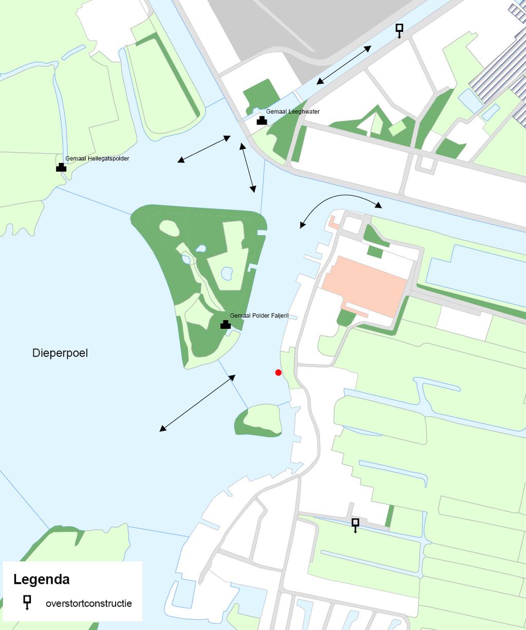 Hydrologie en hydromorfologie De zwemwaterlocatie ligt in de Kagerplassen aan het s Gravenwater tussen de Dieperpoel en de Ringvaart van de Haarlemmermeerpolder.