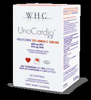 UnoCardioX2 De krachtigste omega 3-visolie Uiterst hoge concentratie, ongekende zuiverheid 1 softgel met een sterke, wetenschappelijk bewezen dosis van 1200 mg omega 3 uit 1300 mg visolie.