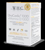 UnoCardio 1000 + Vitamine D 3 Krachtige omega 3-visolie met een plus Voor meer zon in uw leven Hoog gedoseerde 95% omega 3, +1000 IE vitamine D3 1200 mg omega 3 675 mg EPA 460 mg DHA