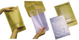 Luchtkussenomslagen en coerciële enveloppen Jiffy Bag In Bag luchtkussenomslagen zijn ook per pallet in het bruin verkrijgbaar (voorwaarden en termijn op eenvoudig verzoek).