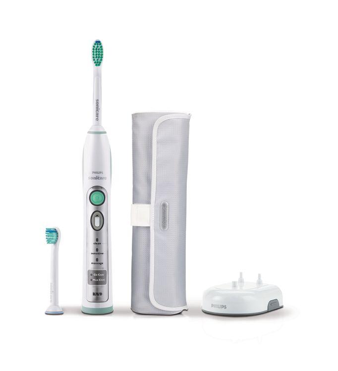 Pre-salesfolder voor Nederland () Philips FlexCare Sonische, elektrische tandenborstel 3 standen 2 opzetborstels HX6902/02 Grondige reiniging De innovatieve technologie zorgt voor betere resultaten.