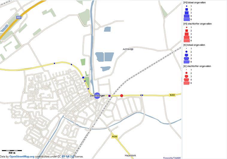 De autonome verkeersdruk en het extra verkeer van de Noordrand zal geconcentreerd zijn op de N285.