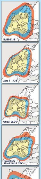 Het is daarom van belang dat u bij de keuze van het schotelsysteem goed overweegt of de afmetingen van de schotelantenne afdoende zijn voor ontvangst op uw vakantiebestemming.