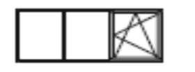 kozijn 3- delen 2X vast+dk 1500-3600/500-2400 breedte/hoogte (mm) 1500-1600 1601-1700 1701-1800 1801-1900 1901-2000 2001-2100 2101-2200 2201-2300 2301-2400 2401-2500 2501-2600 2601-2700 2701-2800