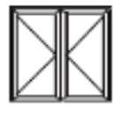 doorgangs deuren (geen voordeur) deurslot met de klink / hendel bediend, / hendel maat 28 mm / meerpuntsluiting let op deur wordt zonder beslag geleverd breedte/hoogte (mm) 800-900 901-1000 1001-1100