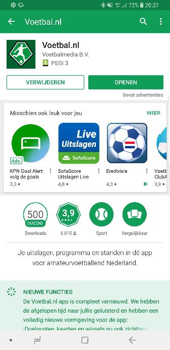 Help ik kom niet meer ingelogd bij voetbal.nl app / wedstrijdzaken app.