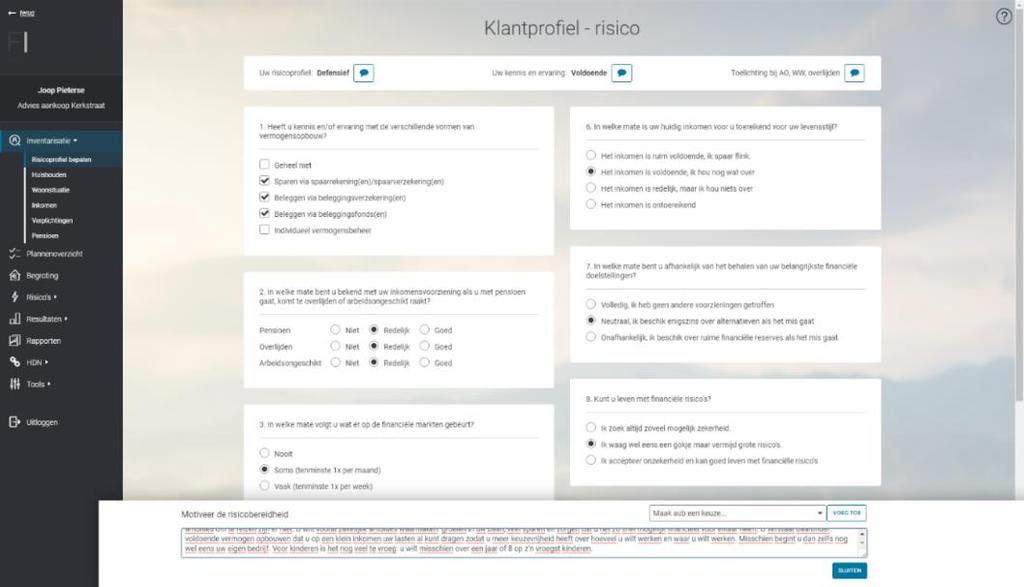 Een nieuw plan aanmaken Wanneer u eerder een koopindicatie heeft afgegeven, kan het fijn zijn