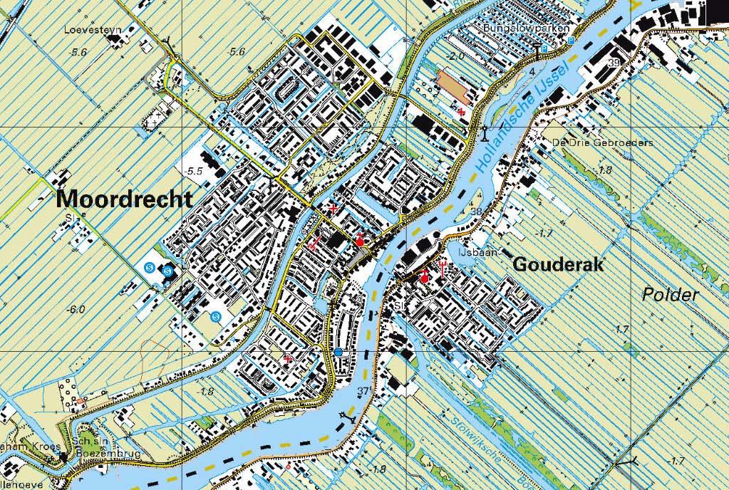 2.2 Landschappelijke en stedelijke context Vandaag de dag scheidt de Hollandsche IJssel twee zeer verschillende gebieden; Krimpenerwaard als veenpolder en de Zuidpolder als diepe droogmakerij.