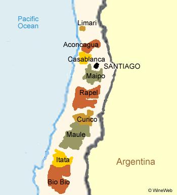 Wijnregio s Chili Aconcagua regio Aconcagua Valley