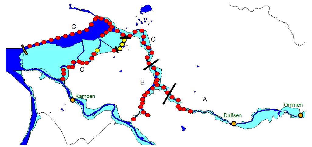 2.3.3 Waterstandsverloop Vechtdelta In het kader van het Wettelijk Toetsinstrumentarium 2011 (WTI 2011) zijn voor de Vechtdelta waterstandsverlopen afgeleid.