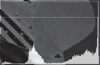 z Pas de EV (Belichtingscompensatiewaarde) aan en controleer de beeldweergave (Histogram/ Zebra-patroon) A Aantal pixels Zebra-patroon B Helderheid A