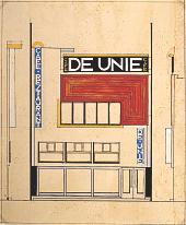 Oud ontwierp het oorspronkelijke Café de Unie aan de Coolsingel in Rotterdam (1925).