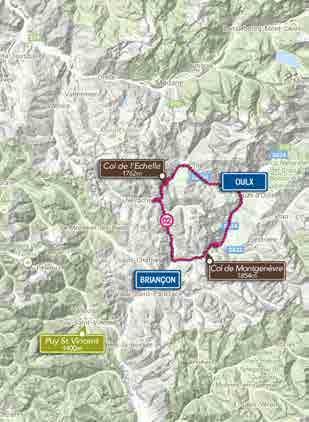 ROUTEFACTS Route 2 FACTS LENGTE: HOOGTEMETERS: LICHT/ZWAAR: WAARDERING: 69 KM 1220 M BEKLIMMINGEN: Col de Montgenèvre (Pag. 31) Col de l Echelle vanuit Briançon (Pag.