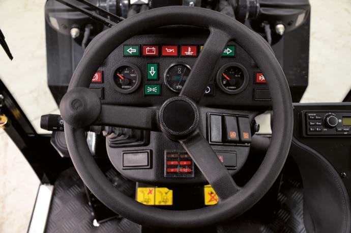 BEDIEDINGSCOMFORT Dashboard Het dashboard geeft de bestuurder een overzichtelijk beeld van de brandstofen