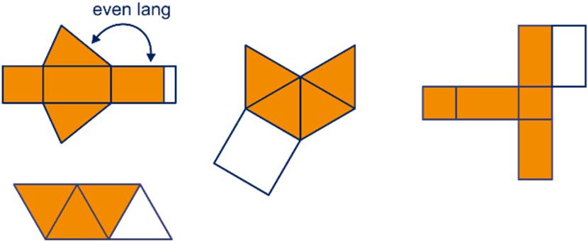 keer geteld grensvlakken: + 0 = 3 6 a 4 diagonalen vanuit elk hoekpunt, dus in totaal 4 7 : = 4 diagonalen.