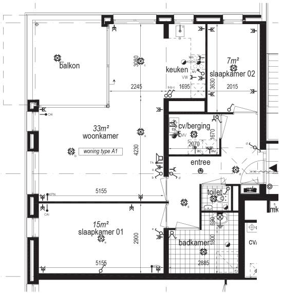 APPARTEMENTEN A1 Appartementen A1 zijn gelegen op de begane grond, 1e, 2e en 3e verdieping