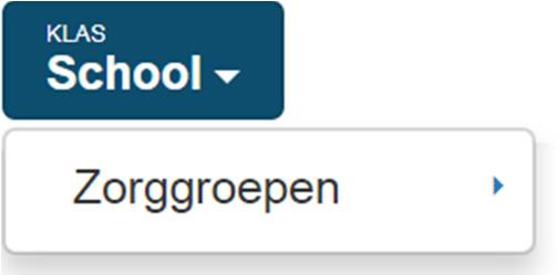 Alle gekoppelde leerkrachten kunnen vanaf nu taken geven aan of resultaten bekijken voor alle leerlingen van de zorggroep. De zorggroep verschijnt in de filterknop links bovenaan.