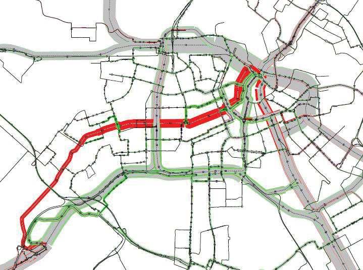 Gemeente Amsterdam Uitbreiding metronet Amsterdam Definitief 4 mei 2017 Toename reizigers Afname reizigers Gelijk aantal reizigers Figuur 3.