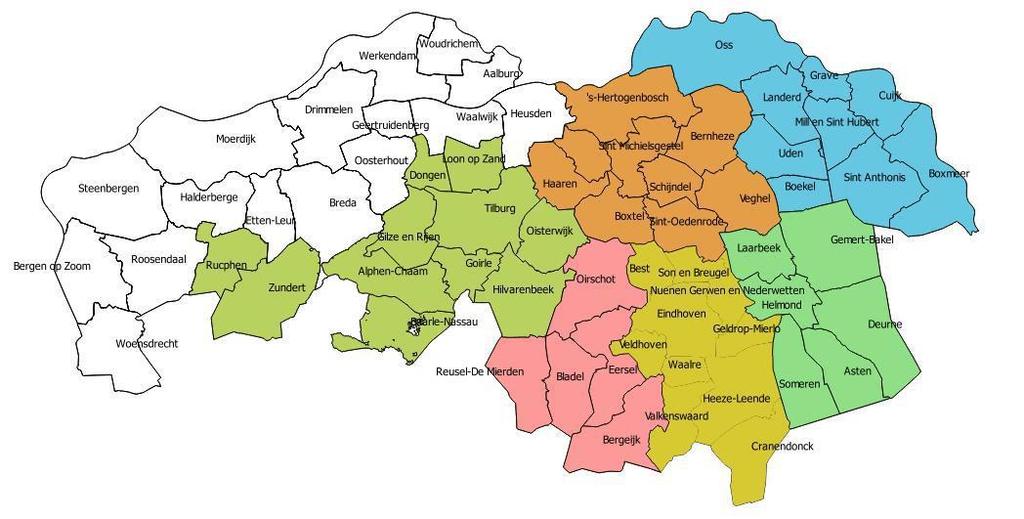 Verordening ruimte Stalderen - 6 gebieden in oost en zuid brabant - niet voor melkvee, schapen en nersten - 110 % slopen of herbestemming voor 100 % te bouwen - afgelopen 3 jaren nog in gebruik -