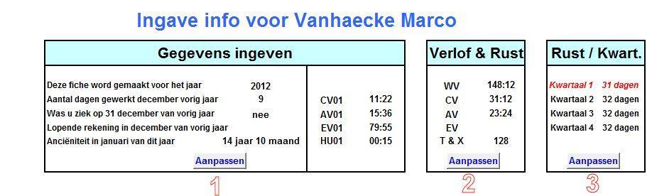 Info invoeren Onderstaande gegevens allemaal invullen, om u