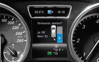 Comfort 41 Actieve parkeerassistent, inclusief PARKTRONIC (optie voor de GL 350 BlueTEC 4MATIC en GL 400 4MATIC, standaard bij de V8-modellen).