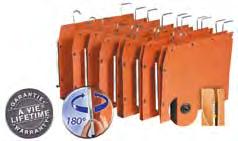 Uit oranje kraftkarton van 220 g/m 2. De ruiter bevindt zich aan de zijkant van de hangmap. Kettingvorming mogelijk d.m.v hechtclip. Tussenafstand: 330 mm.