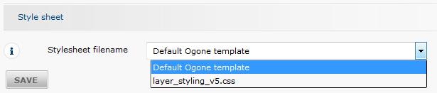 (* om het tabblad 'Standaard Ogone template' weer te geven, moet u het gebruik van statische sjablonen toestaan onder het tabblad 'Algemene configuratie'.) 4.1.