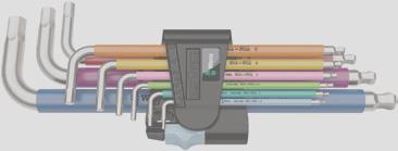 Nieuw gereedschap met Take it easy tool finder 3950 SPKL/9 SM Multicolour Stiftsleutelset,