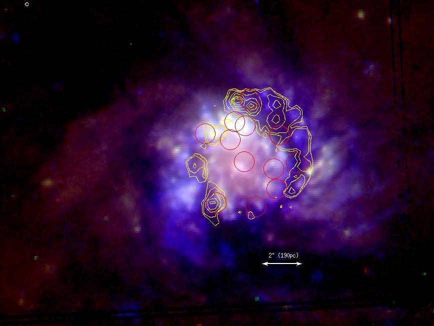 Starburst Galaxies (Brandl, Van der Werf) Star formation in the Milky Way ~ 1 M o / year Star formation in a starburst galaxy ~ 10-100 M o / year WHY?