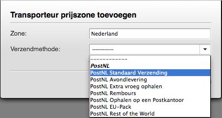 Indien je gebruik maakt van gratis verzending boven een bepaald bedrag Om gebruik te maken van deze mogelijkheid, moet de PostNL module geactiveerd zijn.