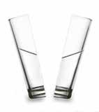 De functie van een glas is om gevuld te worden met vloeistof.