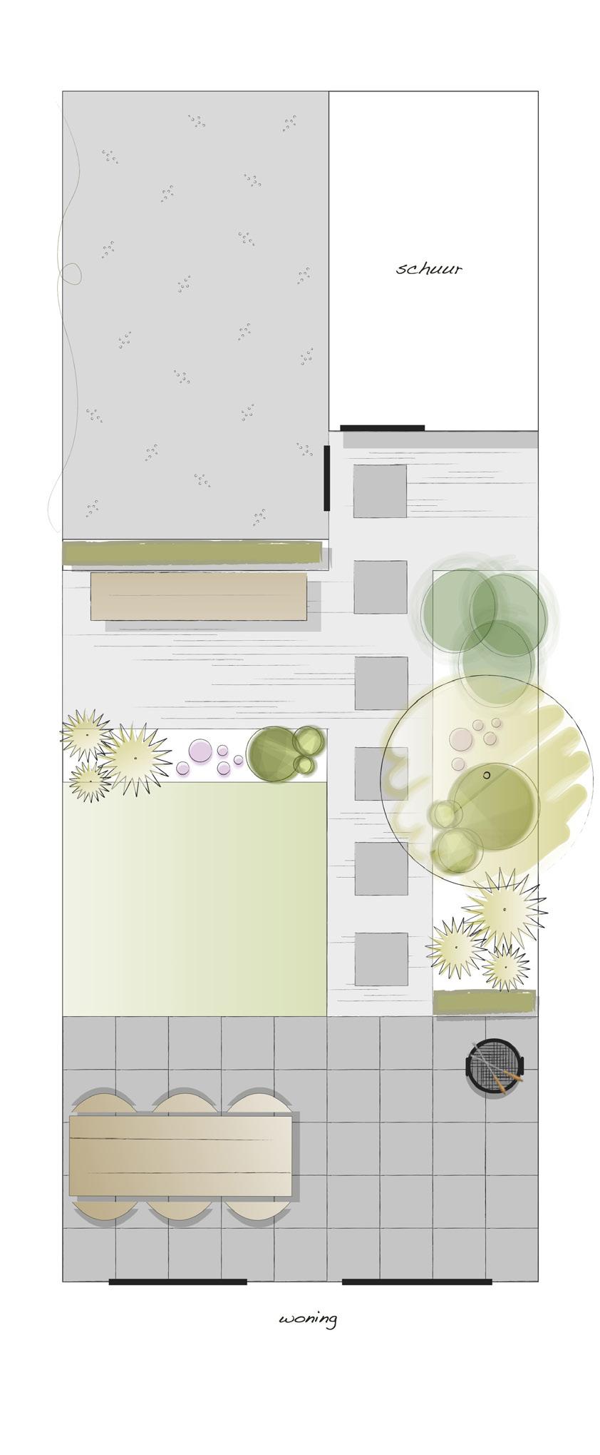 Passie Voorbeeld van ontwerp DelftsHart Gelukkig Slot - Passie Deze tuin