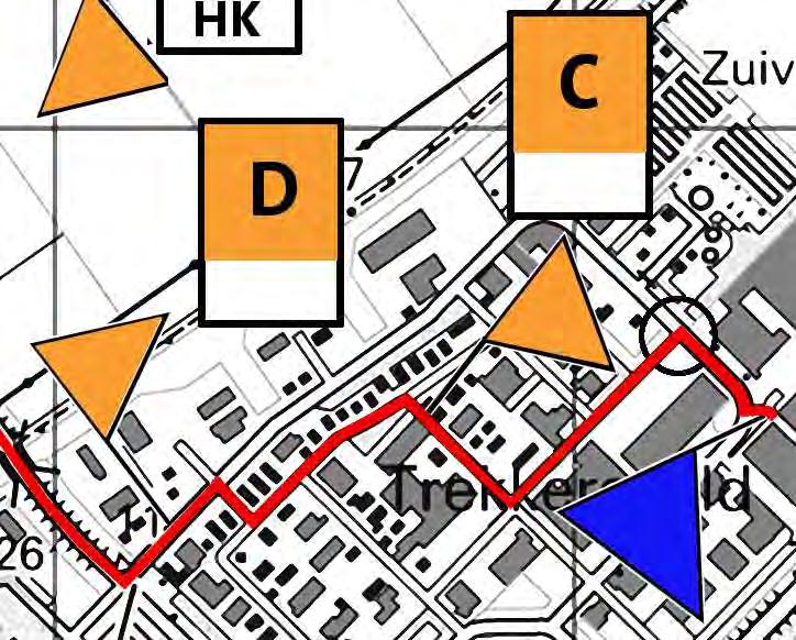 Uitleg 4e traject 43e Nacht van Weesp C-T-Classic enkelvoud,2-voud,4 fout, zit hier een lijn in?