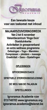 agenda In deze agenda vind je activiteiten die meestal vereisen dat je op voorhand contact opneemt met de organisator. Het gaat om cursussen, opleidingen en workshops.