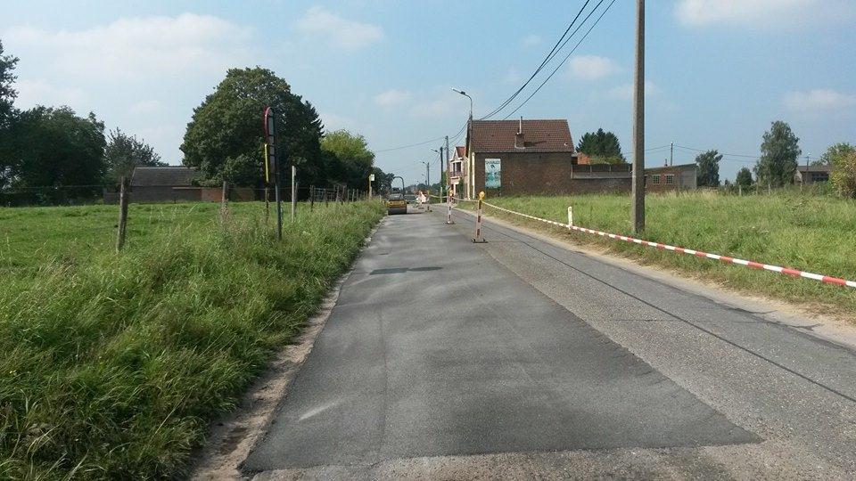 Proefvakken op de weg (II) Herzele, B Herzele, Schipstraat (N464) Richting