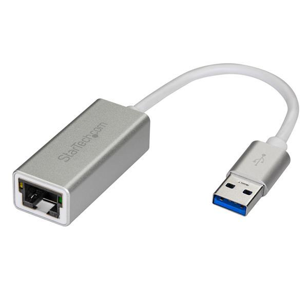 USB 3.0 naar gigabit ethernet netwerkadapter - zilver Product ID: USB31000SA Krijg snel, betrouwbaar netwerktoegang voor uw MacBook, Chromebook of tablet, zelfs als u geen Ethernet-poort heeft.