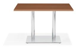 VARIANTEN / TAFEL Een kolomtafel die verkrijgbaar is met vier kante, rechthoekige en ronde tafelbladen in een veelvoud van afmetingen.