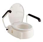 Het toilet Om uw comfort en veiligheid te verhogen, kunt u gebruik maken van de volgende producten: Toiletverhogers: geschikt voor personen die niet volledig kunnen gaan zitten.