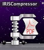 IRISCOMPRESSOR PRO GEBRUIKEN Om IRISCompressor te openen: Klik op het programmasymbool in het Dock.