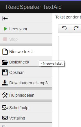 De werkbalk functies: Typen van tekst Stap 1: Teksten typen Het typen (maken van) een tekst is een lastige opgave voor de meeste mensen met dyslexie.