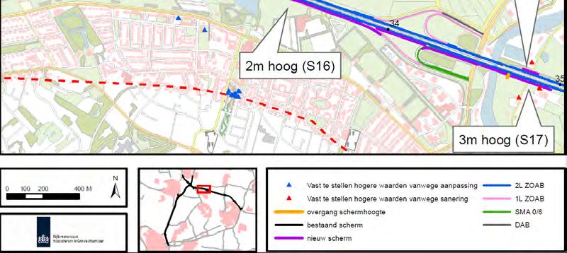 geluidsgevoelige bestemmingen hoger dan de grenswaarde. Voor deze geluidsgevoelige bestemmingen moet een hogere waarde worden vastgesteld in het Tracébesluit.