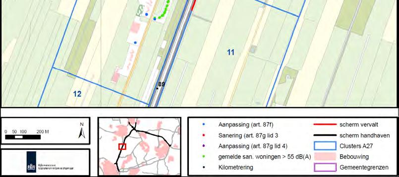 De saneringswoningen en aanpassingssituaties in Hollandsche Rading west (cluster 14) zijn weergegeven in figuur 5.12. Figuur 5.